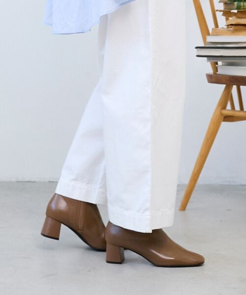 le.coeur blanc / ルクールブラン ブーツ（ショート丈） | 《WEB限定アイテム》スクエアトゥ裏起毛ストレッチブーツ | 詳細8