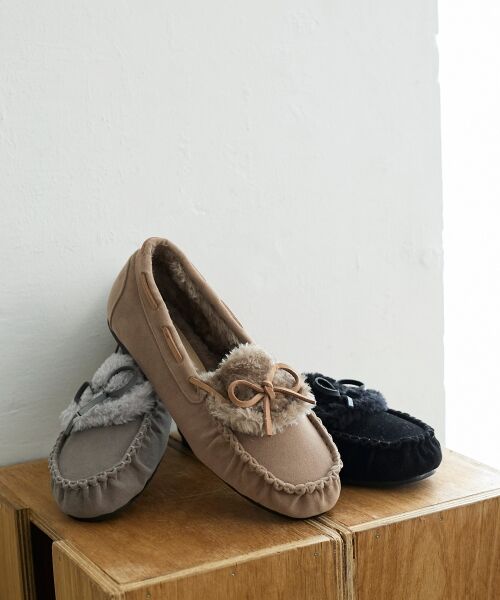le.coeur blanc / ルクールブラン フラットシューズ | 《WEB限定アイテム》ファーデザインモカシンシューズ | 詳細1