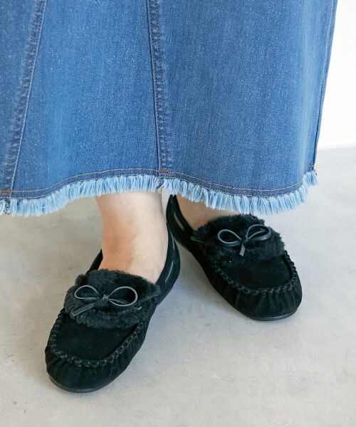 le.coeur blanc / ルクールブラン フラットシューズ | 《WEB限定アイテム》ファーデザインモカシンシューズ | 詳細19