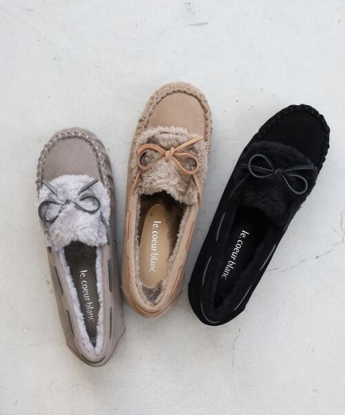 le.coeur blanc / ルクールブラン フラットシューズ | 《WEB限定アイテム》ファーデザインモカシンシューズ | 詳細2