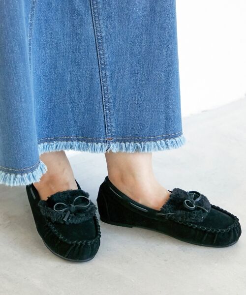 le.coeur blanc / ルクールブラン フラットシューズ | 《WEB限定アイテム》ファーデザインモカシンシューズ | 詳細20