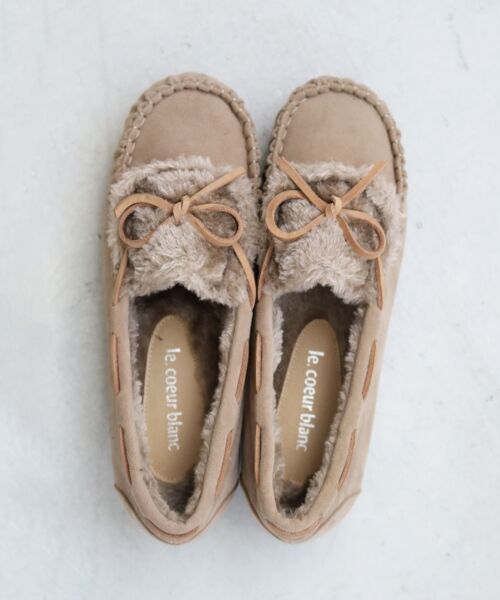 le.coeur blanc / ルクールブラン フラットシューズ | 《WEB限定アイテム》ファーデザインモカシンシューズ | 詳細3