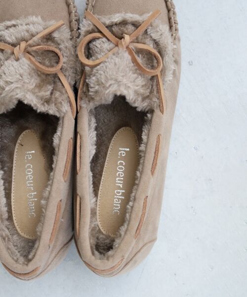 le.coeur blanc / ルクールブラン フラットシューズ | 《WEB限定アイテム》ファーデザインモカシンシューズ | 詳細4