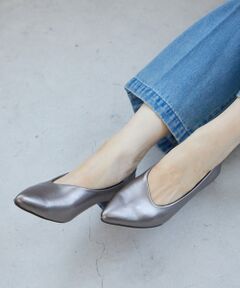 le.coeur blanc / ルクールブラン パンプス | 《WEB限定アイテム》アシンメトリーカットパンプス