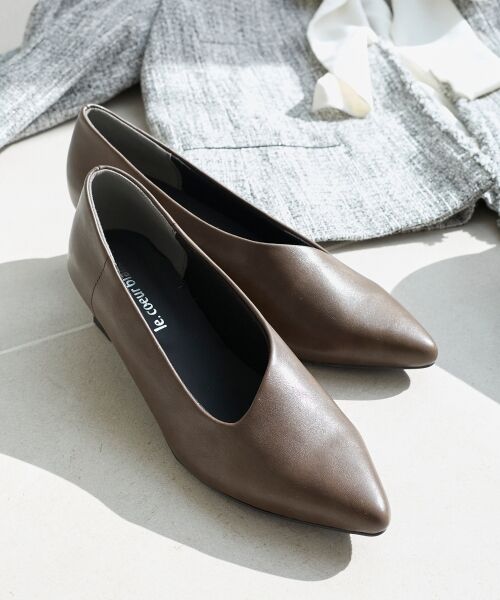le.coeur blanc / ルクールブラン パンプス | 《WEB限定アイテム》アシンメトリーカットパンプス | 詳細13
