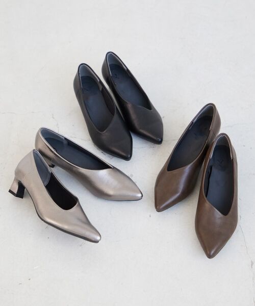 le.coeur blanc / ルクールブラン パンプス | 《WEB限定アイテム》アシンメトリーカットパンプス | 詳細19