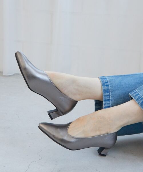 le.coeur blanc / ルクールブラン パンプス | 《WEB限定アイテム》アシンメトリーカットパンプス | 詳細5