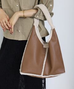 le.coeur blanc / ルクールブラン トートバッグ | 《WEB限定アイテム》ボアトートバッグ