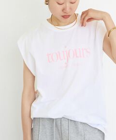 le.coeur blanc / ルクールブラン Tシャツ | toujoursロゴプリントフレンチTシャツ