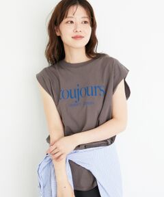 le.coeur blanc / ルクールブラン Tシャツ | toujoursロゴプリントフレンチTシャツ