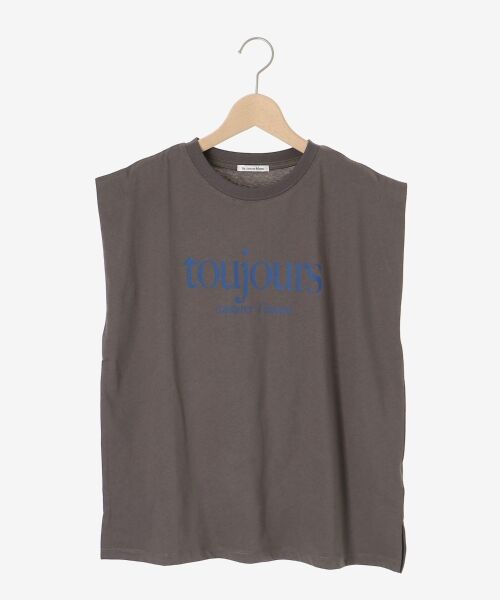 le.coeur blanc / ルクールブラン Tシャツ | toujoursロゴプリントフレンチTシャツ | 詳細1