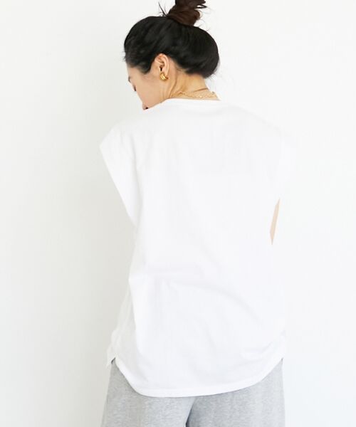 le.coeur blanc / ルクールブラン Tシャツ | toujoursロゴプリントフレンチTシャツ | 詳細16