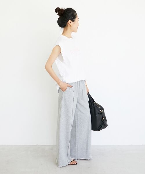 le.coeur blanc / ルクールブラン Tシャツ | toujoursロゴプリントフレンチTシャツ | 詳細20