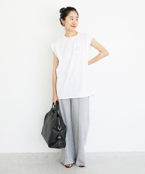 le.coeur blanc / ルクールブラン Tシャツ | toujoursロゴプリントフレンチTシャツ | 詳細22