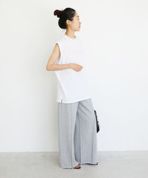 le.coeur blanc / ルクールブラン Tシャツ | toujoursロゴプリントフレンチTシャツ | 詳細23