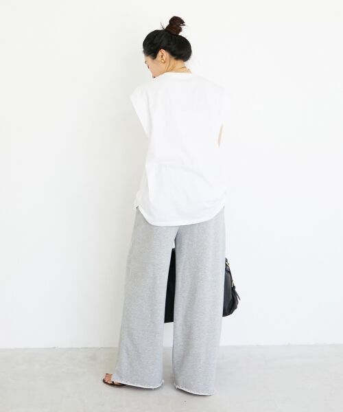 le.coeur blanc / ルクールブラン Tシャツ | toujoursロゴプリントフレンチTシャツ | 詳細24