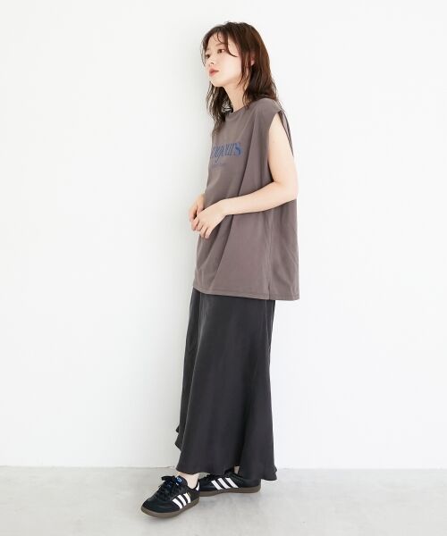 le.coeur blanc / ルクールブラン Tシャツ | toujoursロゴプリントフレンチTシャツ | 詳細8