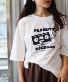 le.coeur blanc / ルクールブラン Tシャツ | 【PEANUTS】フットボールTシャツ