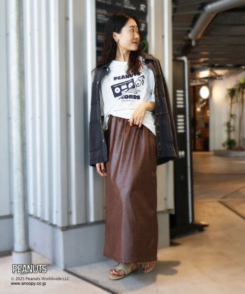 le.coeur blanc / ルクールブラン Tシャツ | 【PEANUTS】フットボールTシャツ | 詳細11