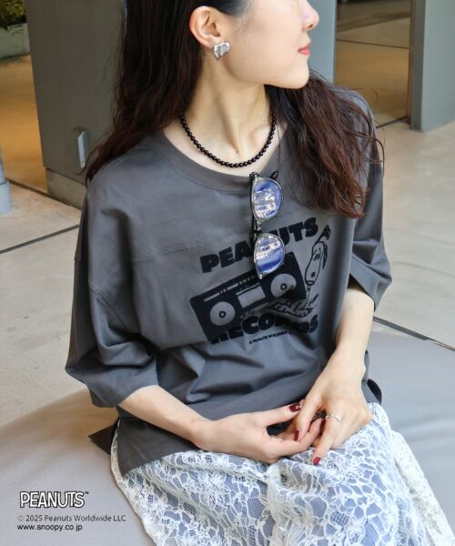 le.coeur blanc / ルクールブラン Tシャツ | 【PEANUTS】フットボールTシャツ | 詳細17