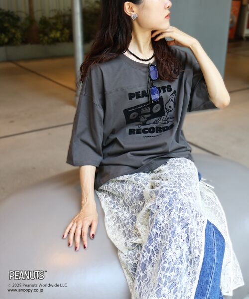 le.coeur blanc / ルクールブラン Tシャツ | 【PEANUTS】フットボールTシャツ | 詳細18