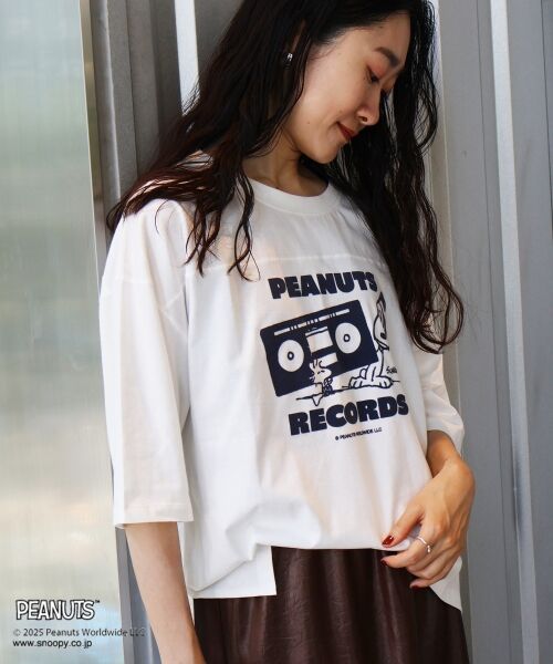 le.coeur blanc / ルクールブラン Tシャツ | 【PEANUTS】フットボールTシャツ | 詳細2