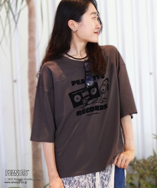 le.coeur blanc / ルクールブラン Tシャツ | 【PEANUTS】フットボールTシャツ | 詳細20