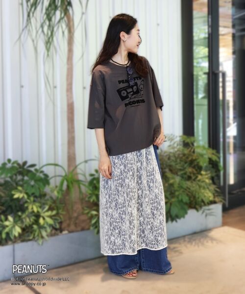 le.coeur blanc / ルクールブラン Tシャツ | 【PEANUTS】フットボールTシャツ | 詳細22