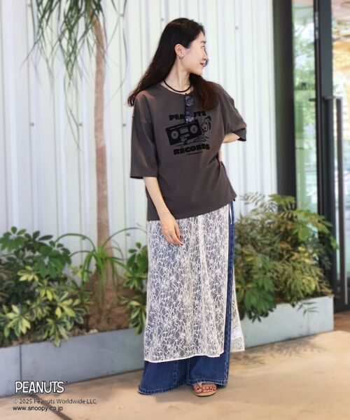 le.coeur blanc / ルクールブラン Tシャツ | 【PEANUTS】フットボールTシャツ | 詳細23