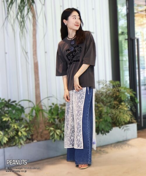 le.coeur blanc / ルクールブラン Tシャツ | 【PEANUTS】フットボールTシャツ | 詳細24