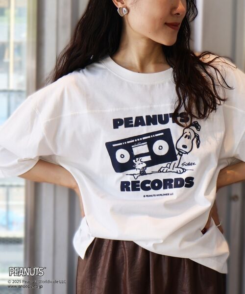 le.coeur blanc / ルクールブラン Tシャツ | 【PEANUTS】フットボールTシャツ | 詳細4