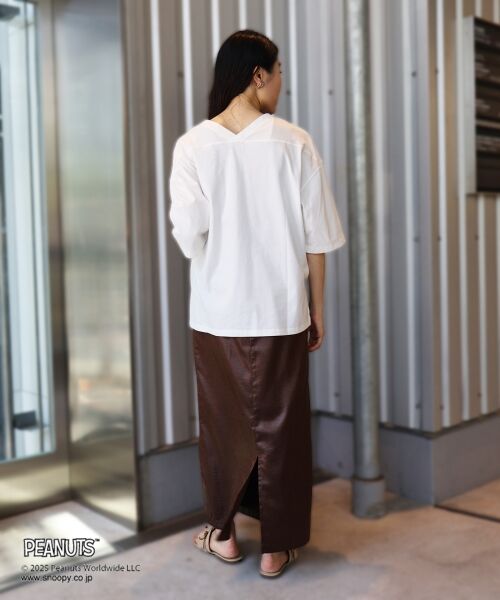 le.coeur blanc / ルクールブラン Tシャツ | 【PEANUTS】フットボールTシャツ | 詳細7