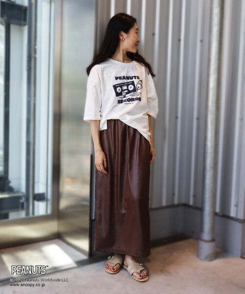 le.coeur blanc / ルクールブラン Tシャツ | 【PEANUTS】フットボールTシャツ | 詳細8