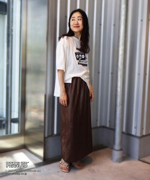 le.coeur blanc / ルクールブラン Tシャツ | 【PEANUTS】フットボールTシャツ | 詳細9