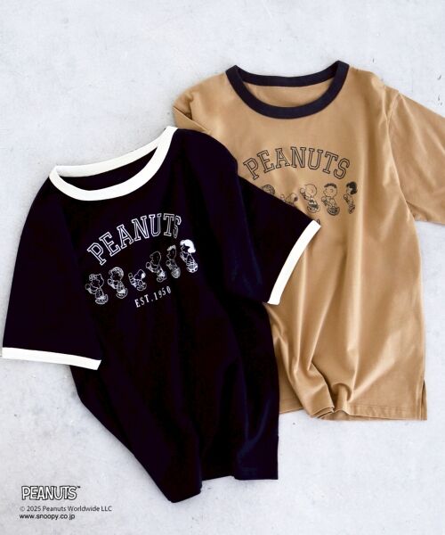 le.coeur blanc / ルクールブラン Tシャツ | 【PEANUTS】リンガーTシャツ | 詳細1