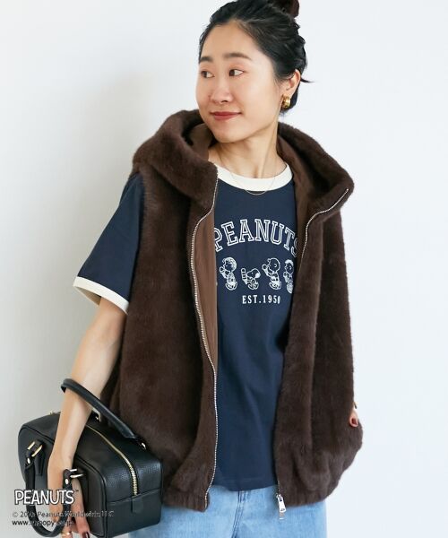 le.coeur blanc / ルクールブラン Tシャツ | 【PEANUTS】リンガーTシャツ | 詳細11