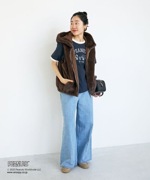 le.coeur blanc / ルクールブラン Tシャツ | 【PEANUTS】リンガーTシャツ | 詳細12