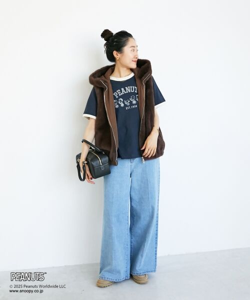 le.coeur blanc / ルクールブラン Tシャツ | 【PEANUTS】リンガーTシャツ | 詳細13