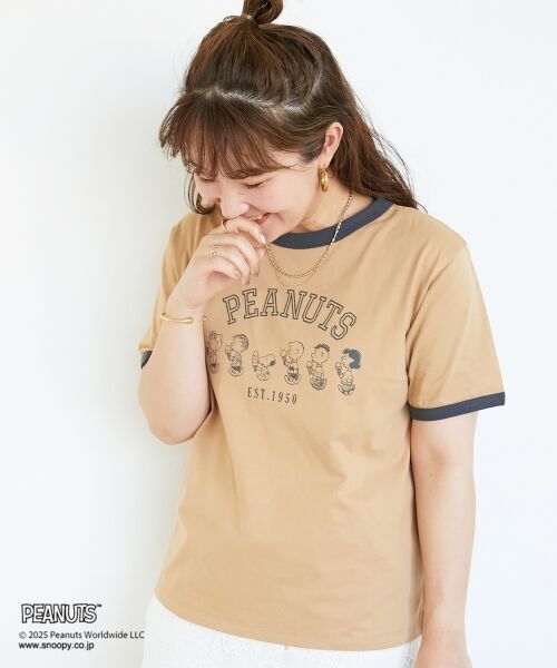 le.coeur blanc / ルクールブラン Tシャツ | 【PEANUTS】リンガーTシャツ | 詳細18