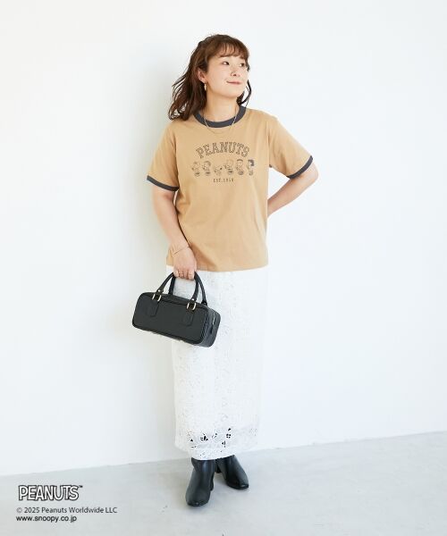 le.coeur blanc / ルクールブラン Tシャツ | 【PEANUTS】リンガーTシャツ | 詳細20