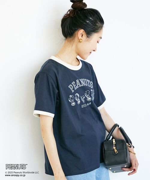 le.coeur blanc / ルクールブラン Tシャツ | 【PEANUTS】リンガーTシャツ | 詳細6