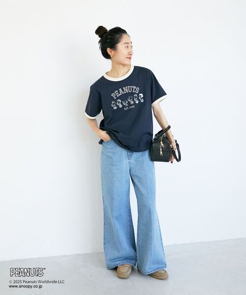 le.coeur blanc / ルクールブラン Tシャツ | 【PEANUTS】リンガーTシャツ | 詳細7