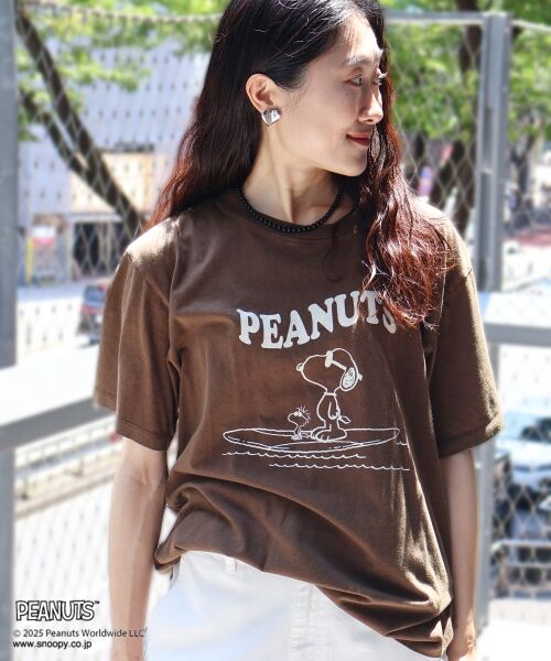 le.coeur blanc / ルクールブラン Tシャツ | 【PEANUTS】ピグメントTシャツ | 詳細1