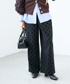 le.coeur blanc / ルクールブラン その他パンツ | 《手洗い可能》ドットワイドパンツ