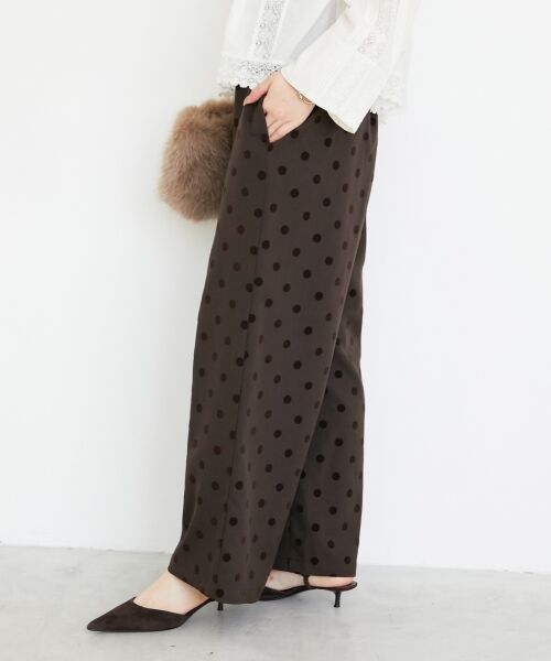 le.coeur blanc / ルクールブラン その他パンツ | 《手洗い可能》ドットワイドパンツ | 詳細18