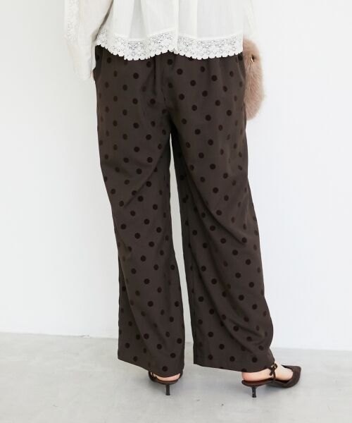 le.coeur blanc / ルクールブラン その他パンツ | 《手洗い可能》ドットワイドパンツ | 詳細19
