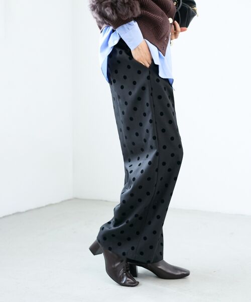 le.coeur blanc / ルクールブラン その他パンツ | 《手洗い可能》ドットワイドパンツ | 詳細25