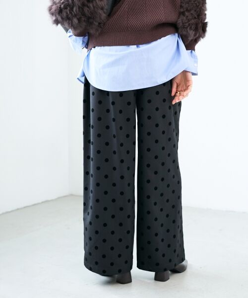 le.coeur blanc / ルクールブラン その他パンツ | 《手洗い可能》ドットワイドパンツ | 詳細26