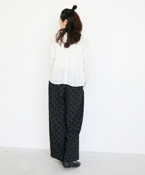 le.coeur blanc / ルクールブラン その他パンツ | 《手洗い可能》ドットワイドパンツ | 詳細30