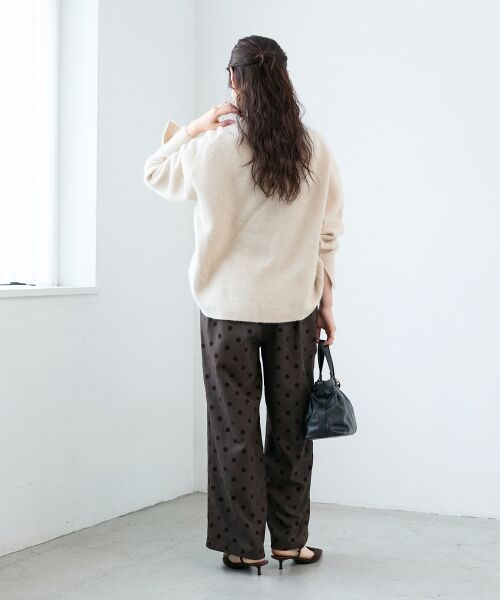 le.coeur blanc / ルクールブラン その他パンツ | 《手洗い可能》ドットワイドパンツ | 詳細5
